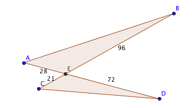 exemple de triangles semblables